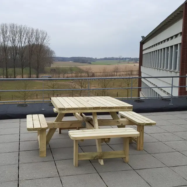 6 vierkante picknicktafels KING® XXL – foto 3
