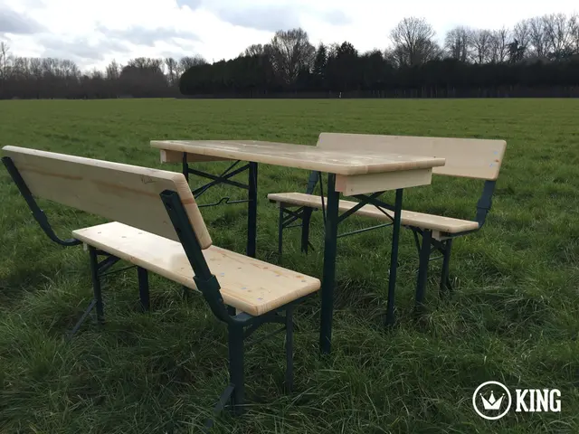 Biertafelset KING® 110 × 60 cm met rugleuningen – foto 3