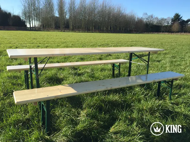 Biertafelset KING® 220 × 60 cm (tafel + 2 banken) – foto 4