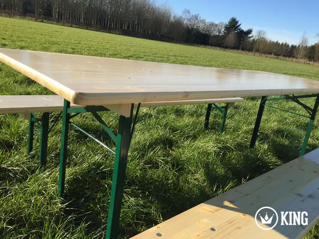 Biertafelset KING® 220 × 70 cm (tafel + 2 banken) – foto 3