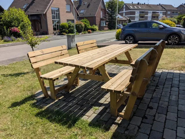 Family-picknicktafel Comfort KING® met 4 rugleuningen – foto 2