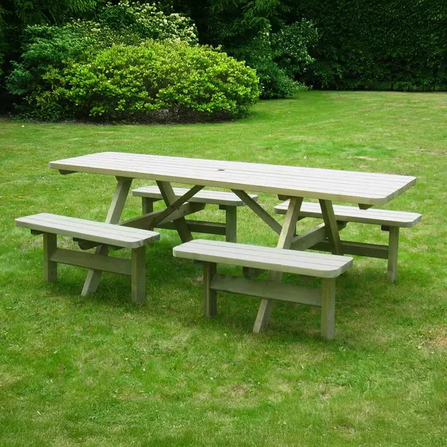 Family-picknicktafel Comfort KING® met 4 rugleuningen – foto 4