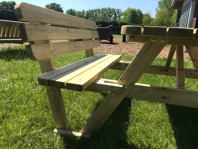 Picknicktafel KING® 140 cm met rugleuningen – foto 2